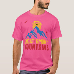 Camiseta Montanhas do Enfumaçado do Tennessee acampando a T