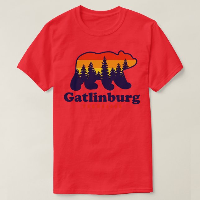 Camiseta Montanhas do Enfumaçado do Urso do Tennessee Gatli (Frente do Design)