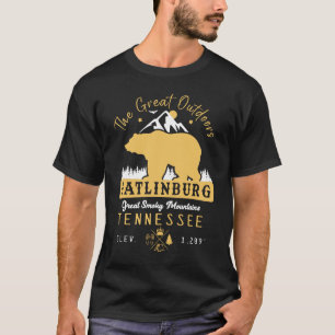 Camiseta Montanhas do Enfumaçado do Urso do Tennessee Gatli