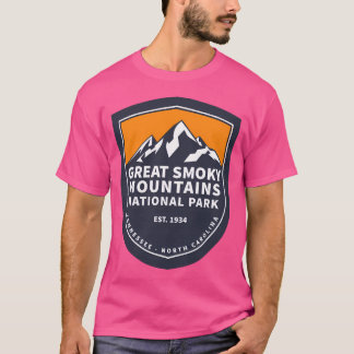 Camiseta Montanhas do Enfumaçado excelente National Park Te