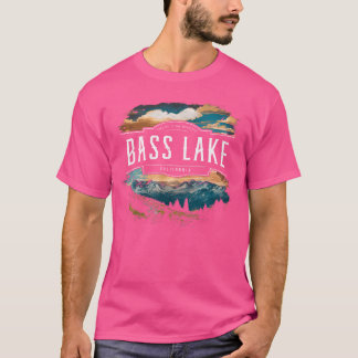 Camiseta Montanhas do Lago Bass Califórnia Caminhando ao ar