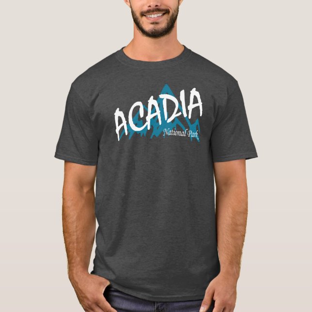 Camiseta Montanhas do Parque Nacional Acadia (Frente)