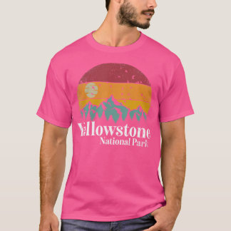 Camiseta Montanhas do Parque Nacional Yellowstone Retro Hip