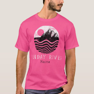 Camiseta Montanhas do Rio Domingo Maine Andando ao ar livre