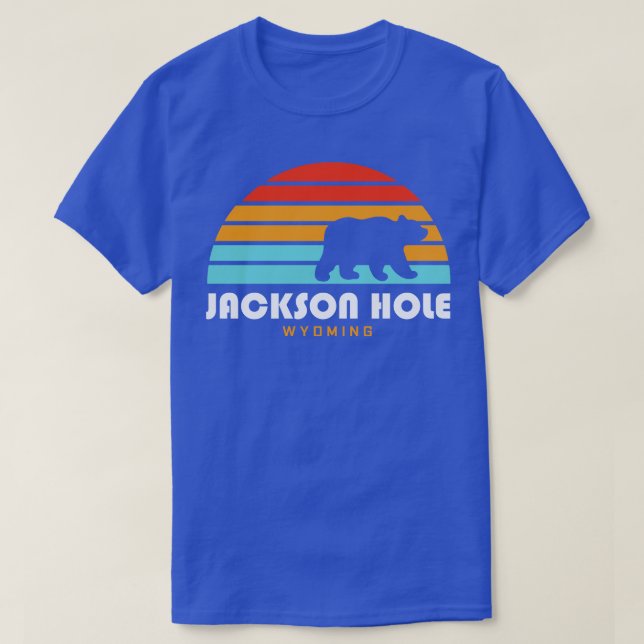 Camiseta Montanhas do Urso Jackson Hole Wyoming (Frente do Design)