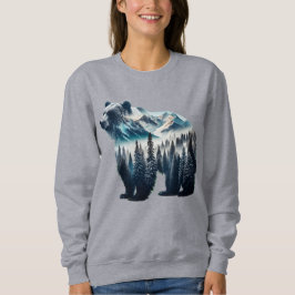 Camiseta Montanhas e Florestas do Urso Pardo