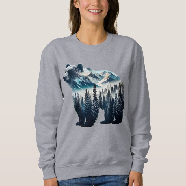 Camiseta Montanhas e Florestas do Urso Pardo (Frente)