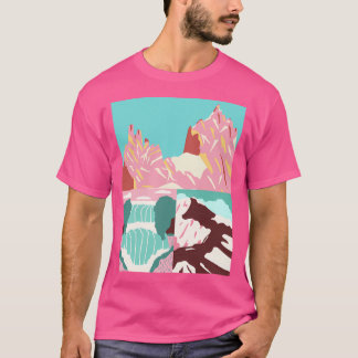 Camiseta Montanhas E Neve Ativas