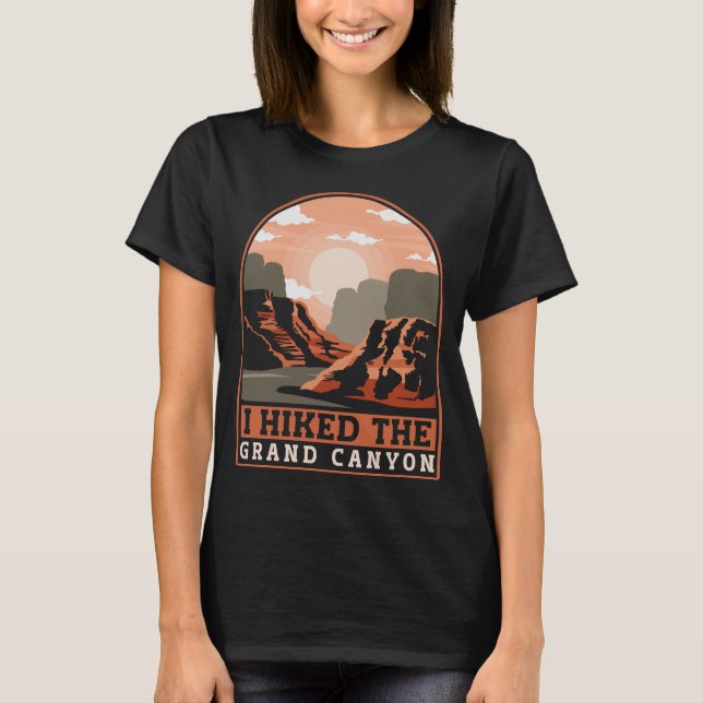 Camiseta Montanhas Engraçadas Que Caminhei No Grand Canyon (Frente)