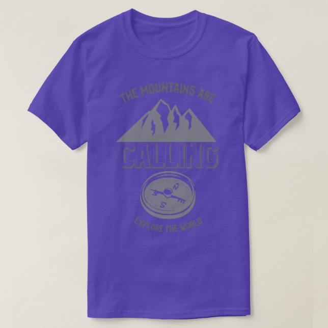 Camiseta Montanhas estão chamando 2 (Frente do Design)