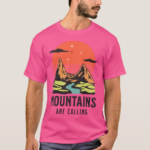 Camiseta Montanhas Estão Chamando De Viajante De Aventura