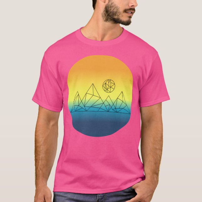 Camiseta Montanhas Geométricas (Frente)