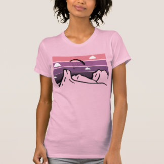 Camiseta Montanhas magenta em estufa Sunset Parapente