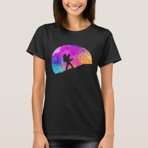 Camiseta Montanhas Montanheiras Alpes Subindo Trek