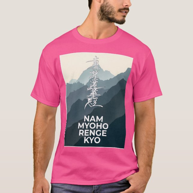 Camiseta (Montanhas) Nam Myoho Renge Kyo (Frente)