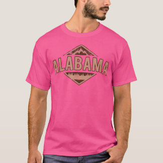 Camiseta Montanhas Nature Alabama, acampamento de caminhada