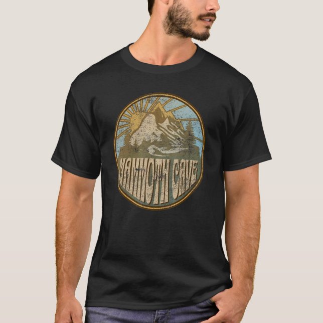 Camiseta Montanhas Natureza da Caverna de Mammoth Kentucky (Frente)
