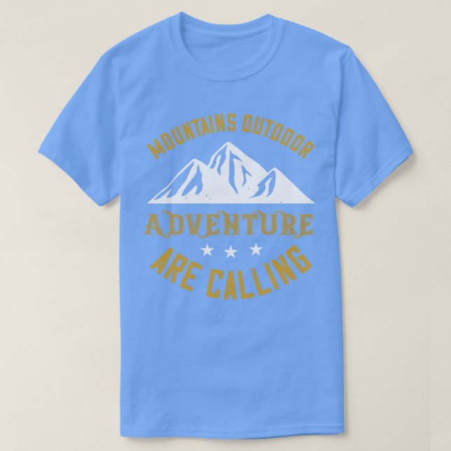 Camiseta Montanhas Outr Aventura Chamam (Frente do Design)