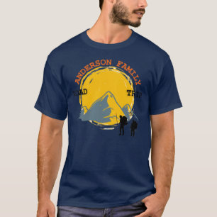 Camiseta Montanhas Personalizadas de Reunião da Família - V