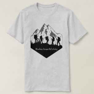 Camiseta Montanhas: Porque plano é chato