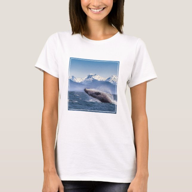 Camiseta Montanhas | Quebra da Baía de Glaciar de Baleia, A (Frente)