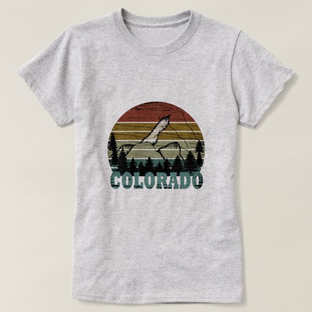 Camiseta Montanhas Rocky Colorado (Frente do Design)
