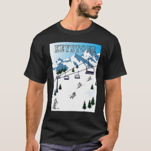 Camiseta Montanhas Rocky Winter Sports Ski Area Keystone