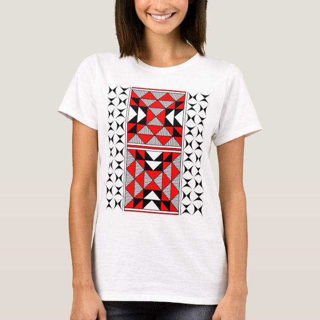 Camiseta Montanhas Sagradas em Vermelho (Frente)