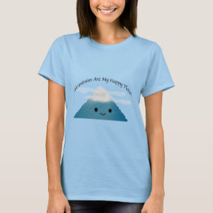 Camiseta Montanhas São Meu Lugar Feliz