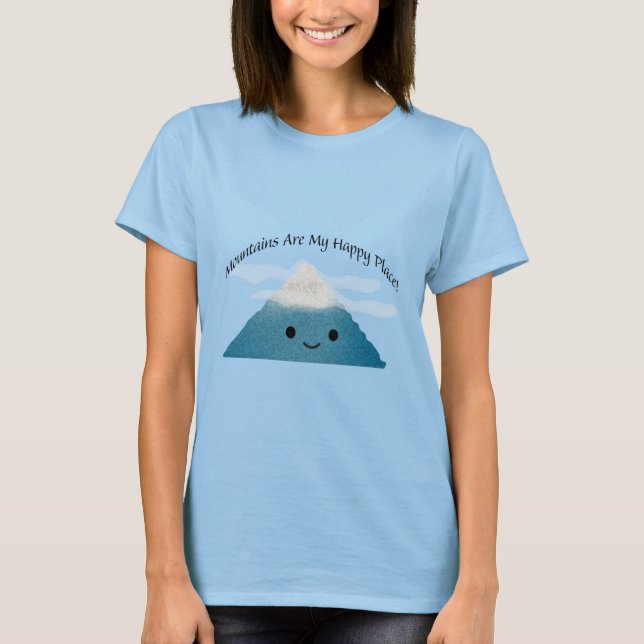 Camiseta Montanhas São Meu Lugar Feliz (Frente)