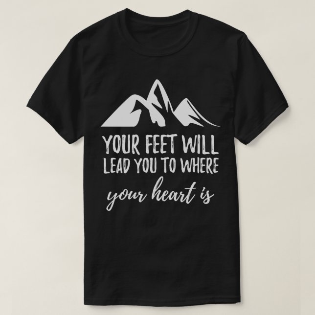 Camiseta Montanhas subindo 50 (Frente do Design)
