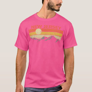 Camiseta Montanhas Sunset New Jersey Hiking Vintage Sunset