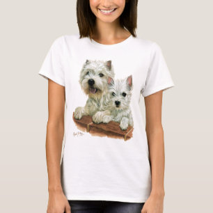Camiseta Montanhas Terrier branco ocidentais