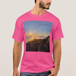 Camiseta Montanhas Trekking Escalando Ativo