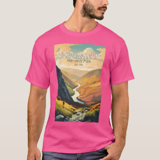 Camiseta Montanhas Wicklow National Park Irlanda Viagem Art