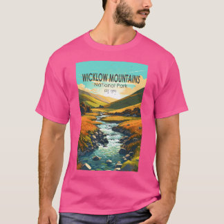 Camiseta Montanhas Wicklow National Park Viagem Art V