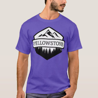 Camiseta Montanhas Yellowstone Montana e Árvores 1