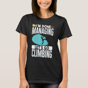 Camiseta Montanheira De Escalada De Rochedo Im Done Manag