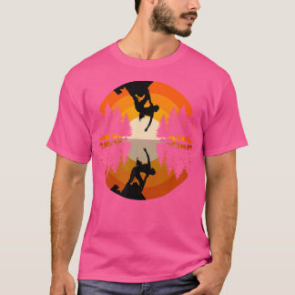 Camiseta Montanheira de Escalas Rochosas - Silhouette C