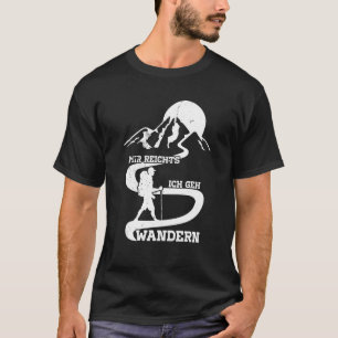 Camiseta Montanheira de escuta de caminhada na Áustria
