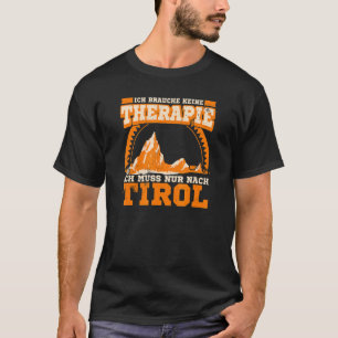Camiseta Montanheira de escuta de caminhada na Áustria
