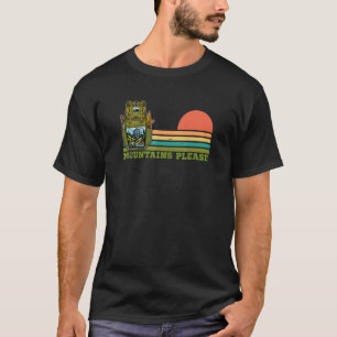 Camiseta Montanheira de escuta de caminhada na Áustria