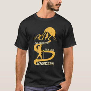 Camiseta Montanheira de escuta de caminhada na Áustria