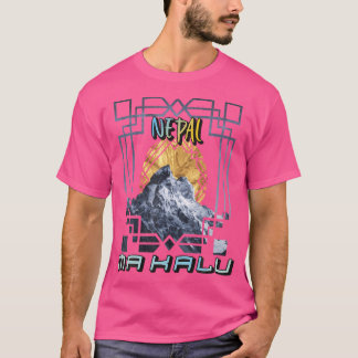 Camiseta Montanheira Montanhista Makalu no Nepal Fora