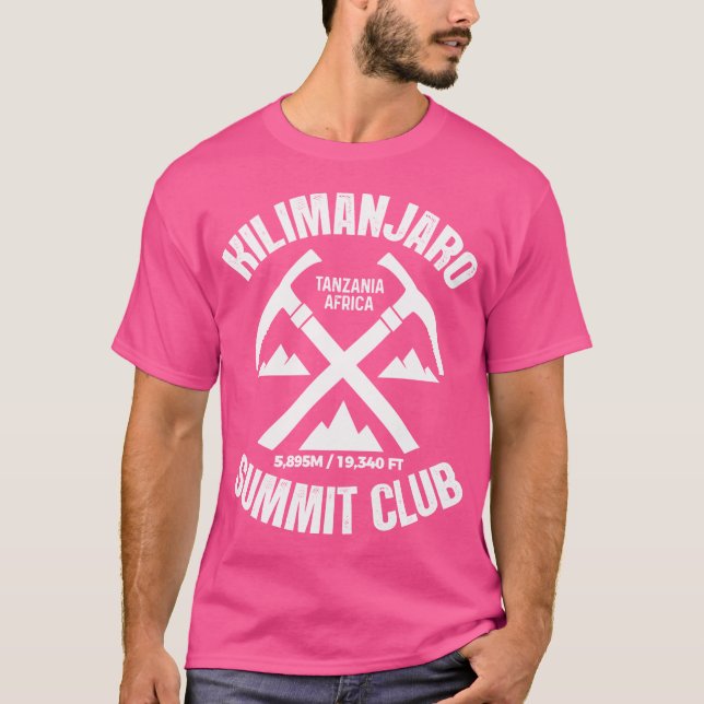 Camiseta Montanhista de escalada do Monte Kilimanjaro (Frente)