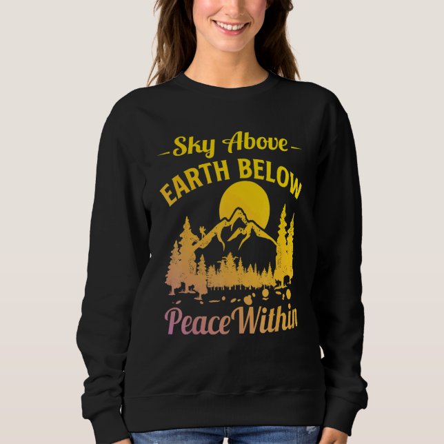 Camiseta Montanhistas  Céu Acima Terra Abaixo Paz Interior (Frente)
