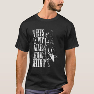 Camiseta Montaria de Touro Rodeio de Cowboy Country Western