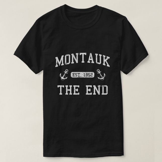 Camiseta Montauk Criado Em 1852 (Frente do Design)