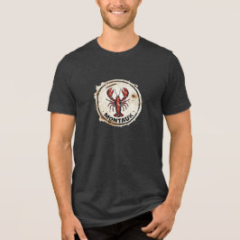 Camiseta Montauk lobster sign vintage rustic paint splatter