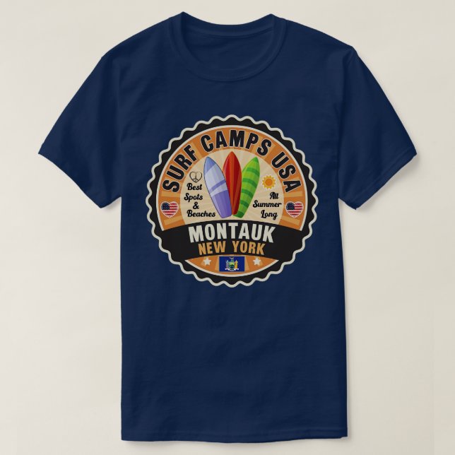 Camiseta Montauk New York 1 (Frente do Design)